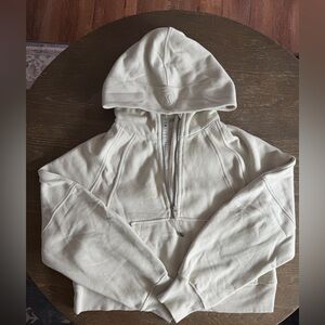 Lululemon Cream Half-Zip Hoodie